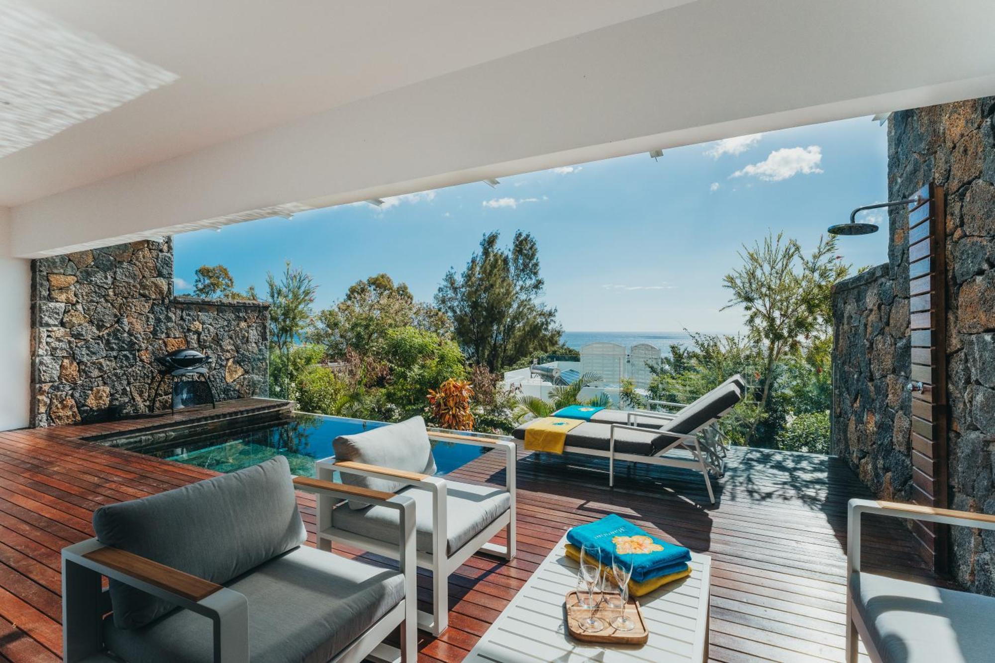 Appartement De Luxe Piscine Et Vue Mer Rivière Noire Eksteriør bilde