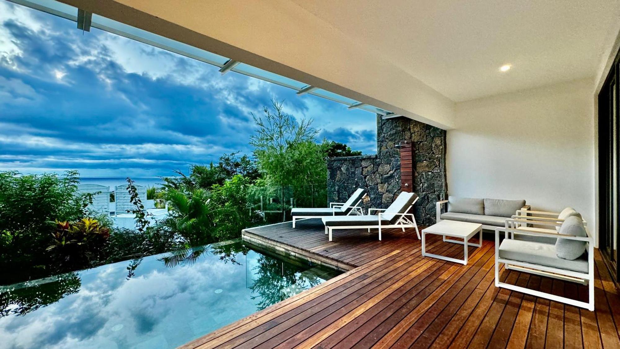 Appartement De Luxe Piscine Et Vue Mer Rivière Noire Eksteriør bilde