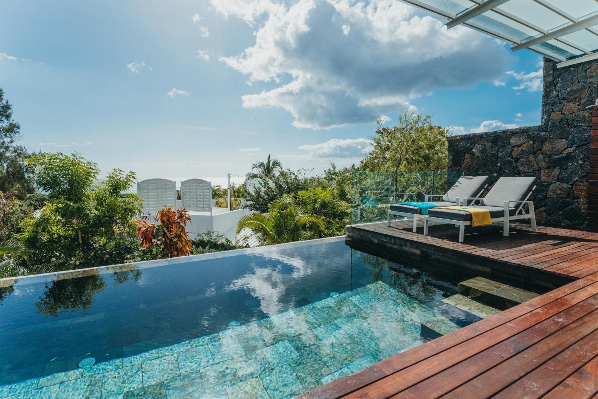 Appartement De Luxe Piscine Et Vue Mer Rivière Noire Eksteriør bilde